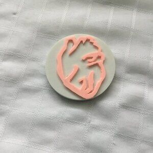 Two sides hand made rubber stamp